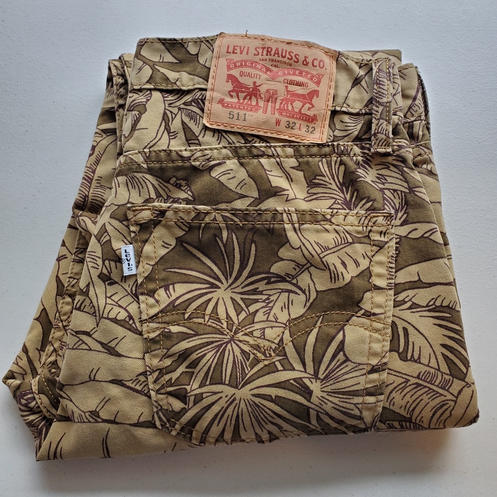 Levi's 511 Slim Fit Tropical Print Jeans